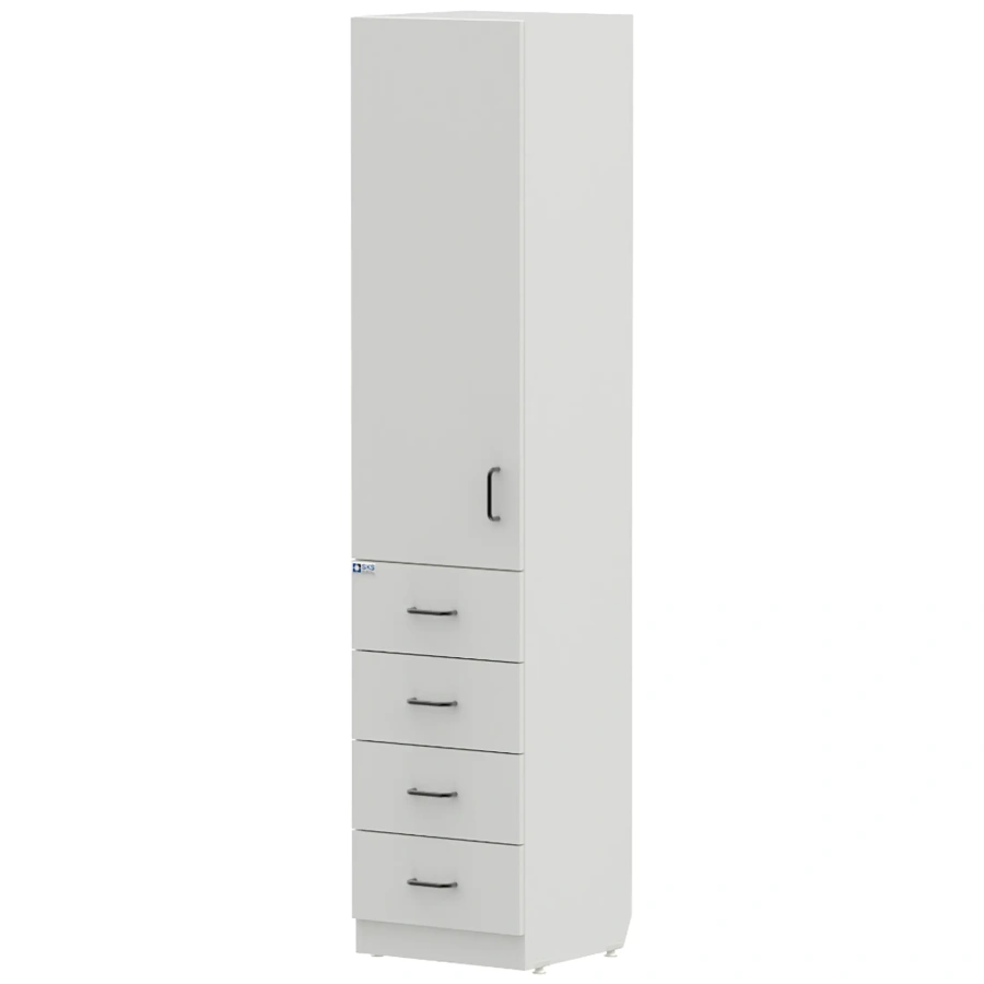 Шкаф-колонка для документов WHITE LITE 4